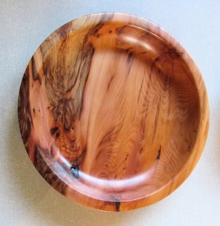 Yew bowl by Keith Leonard